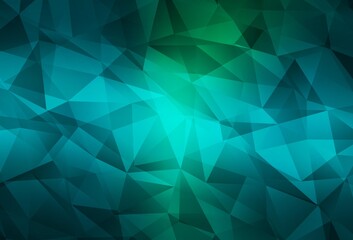 Light Blue, Green vector abstract polygonal template.