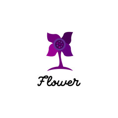 Flower Logo Vector Design Symbol  Beauty