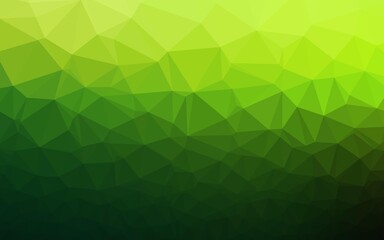 Obraz premium Light Green vector polygonal background.