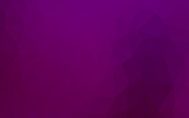 Obraz premium Dark Purple vector polygonal pattern.