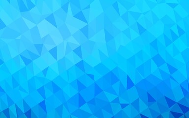 Light BLUE vector triangle mosaic template.