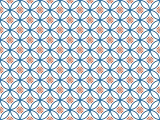  Japanese traditional vector art. seamless pattern in japanese style.