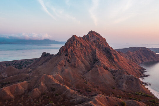 Areal view of Padar island