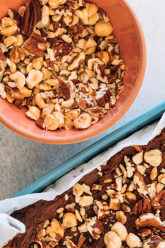 Vegan chocolate brownie