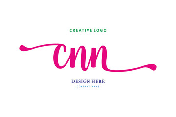 simple CNN letter arrangement logo is easy to understand, simple and authoritative