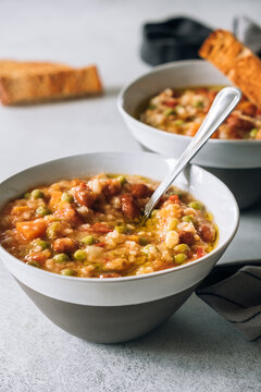 Homemade minestrone