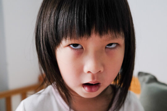 cute Asian little girl portrait