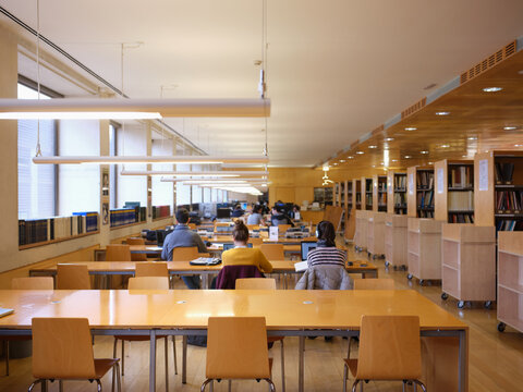 University library with people