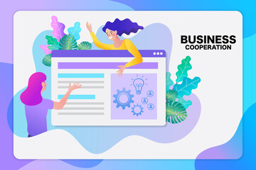 illustration of a person holding a laptop