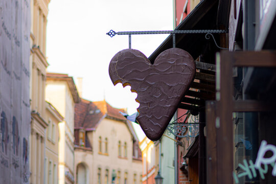 heart on the wall