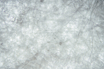 Particles are blocked by the meltblown cloth of the mask