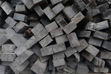 Wood slats building materials natural background texture