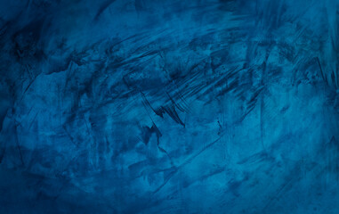 Background - grain texture blue paint wall