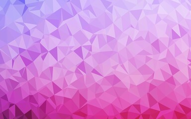 Light Pink, Blue vector abstract polygonal layout.