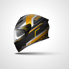 Racing Sport helmet wrap decal and vinyl sticker design