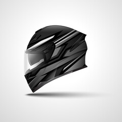Racing Sport helmet wrap decal and vinyl sticker design