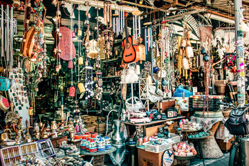 Closeup of decorative item sold in a souvenir shop for tourist in the downtown
