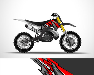 Motocross, motorcycle sportbikes wrap decal and vinyl sticker design.
