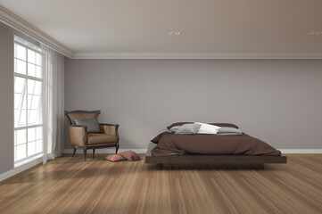 3d rendering of bedroom © tigger11th