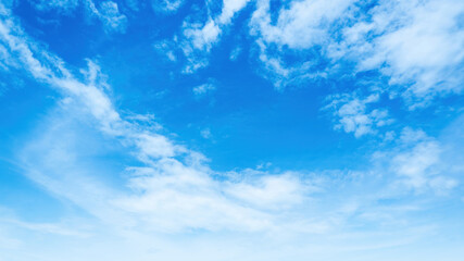 Blue backdrop in the air for text.