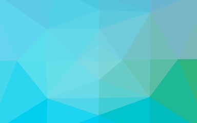 Light Blue, Green vector low poly cover.