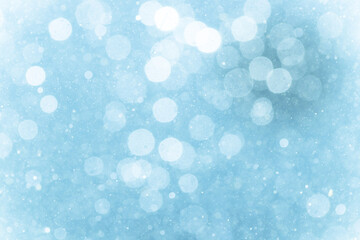 blue bokeh of lights