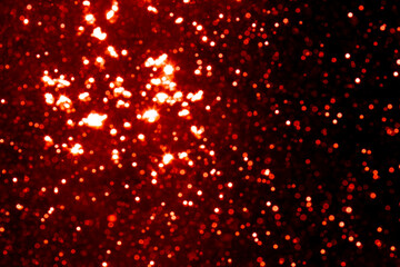 Bokeh red from natural water
