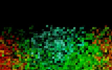 Dark Multicolor, Rainbow vector pattern in square style.