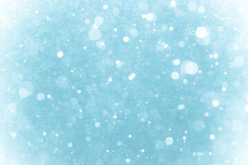 Abstract blue bokeh with black background