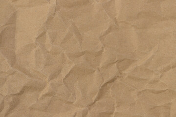 Brown paper with wrinkles