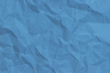 Obraz premium Blue paper with wrinkles