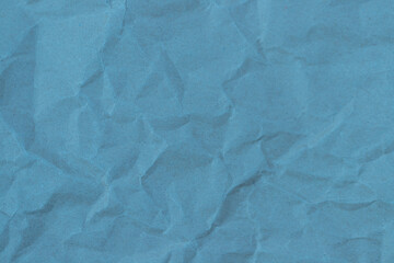 Blue paper with wrinkles