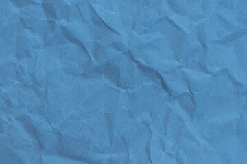Blue paper with wrinkles