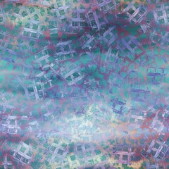 Seamless abstract pattern that looks like wax melt. Pastel gentle colored design. High quality illustration that resembles encaustic art. Iridescent holographic luxurious graphic design.