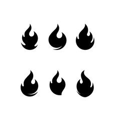 Fire Symbol, Fire Icon, Flames Illustration Vector