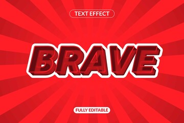 Brave Text Effect Appearance effect Font style