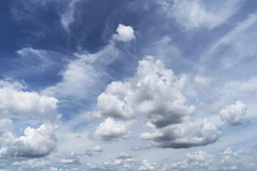 Beautiful cloud with blue sky natural background