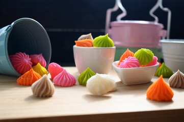 Aa-Lua Thai Dessert ,Kanom Ar Lua , Thai traditional candy sweet dessert