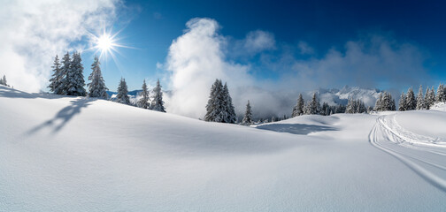 Winter in den Bergen