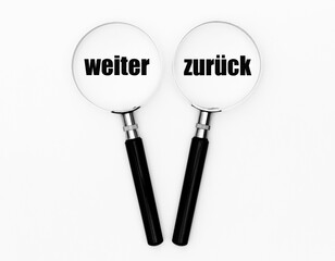 Weiter oder zurück