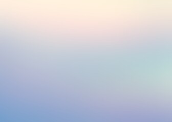 Lilac blue yellow gradient blur background. Holographic soft pattern. Fantasy sweet dreams sky abstract illustration.