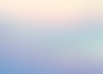 Lilac blue yellow gradient blur background. Holographic soft pattern. Fantasy sweet dreams sky abstract illustration.
