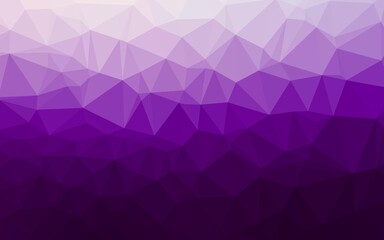 Fototapeta premium Dark Purple vector polygonal pattern.