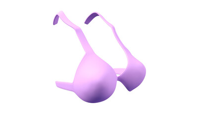 bra 3d render on white background