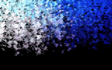 Dark Pink, Blue vector background with triangles.