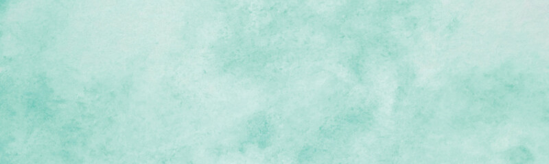 Green mint watercolour background, Sky in watercolour painting soft textured on wet white paper...