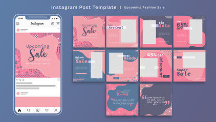 Social Media Template Collections for Upcoming fashion sale 
