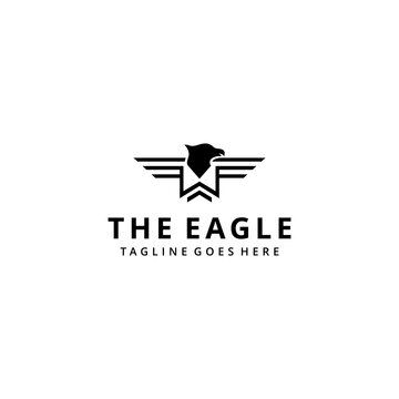 Creative illustration luxury Modern Eagle Logo Vector icon template