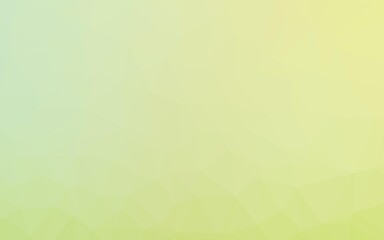 Light Green, Yellow vector polygon abstract background.