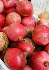 market pomegranates 